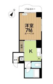 ベルメゾンインター北町の間取り画像