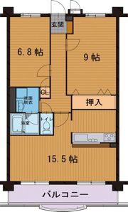 ブルームはやしの間取り画像