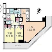 ライブタワー武蔵浦和の間取り画像