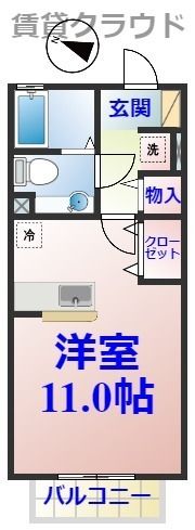 プレジールⅠの間取り画像
