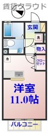プレジールⅠの間取り画像