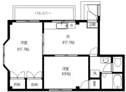 モナミソレイユ四つ木の間取り画像