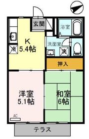 ファミールコーポ高屋2棟の間取り画像
