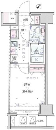 GENOVIA横浜関内skygardenの間取り画像