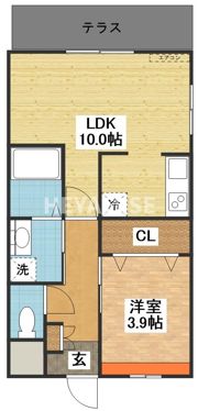 フォンテーヌKの間取り画像