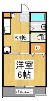 旭ハイツの間取り画像