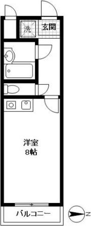 ポンデロッサ鶴見Ⅱの間取り画像