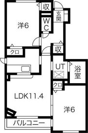 PromenadeⅠの間取り画像