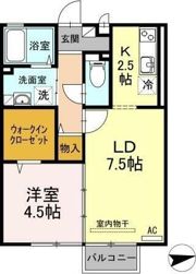 レセンテ住吉の間取り画像