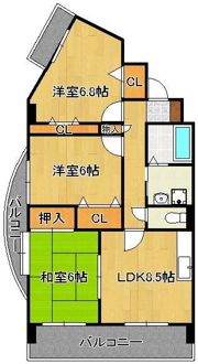 ガーデンパレスやひろIの間取り画像