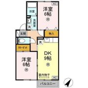 セジュール宮島の間取り画像