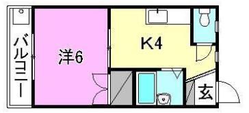 コーポ麻生の間取り画像