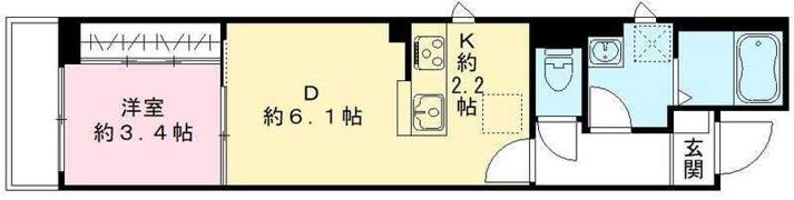 Plaisir京町堀の間取り画像