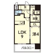 ライズ九品寺Ⅱの間取り画像