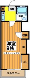 コーポパストラールの間取り画像