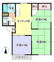 コーポアルビオンの間取り画像
