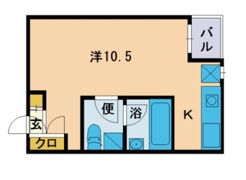 西片江アパートメントB棟の間取り画像