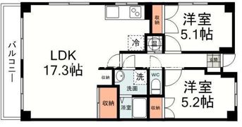 杉山第二マンションの間取り画像