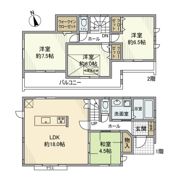 久米戸建の間取り画像