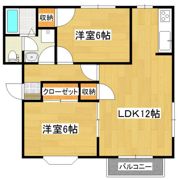 レゾ・ボヌールBの間取り画像