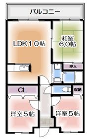 セレコート住道の間取り画像