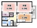 K.モネハイツの間取り画像