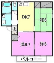 レプラコーン和泉Aの間取り画像