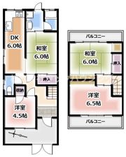 西郷通テラスハウスの間取り画像