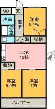 JOYぶりっじ上神拝の間取り画像