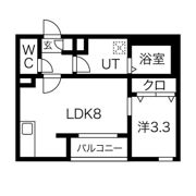 メイクスR道徳公園Iの間取り画像