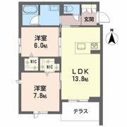 シャーメゾン 二口 パナⅩⅠの間取り画像