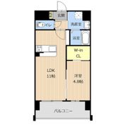 クイーンズ京町の間取り画像