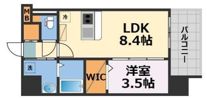 Luxe玉造南の間取り画像