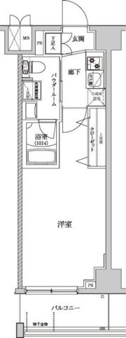 パティーナ十条DUOの間取り画像
