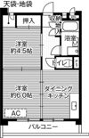 ビレッジハウス向台タワー1号棟の間取り画像