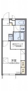 レオパレス長嶺東No 2の間取り画像