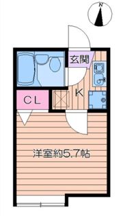 ヴィラ一之江Dの間取り画像