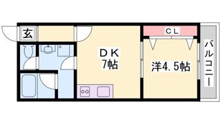ビタミンテラス新神戸の間取り画像
