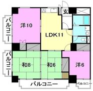 サンシャイン松山の間取り画像