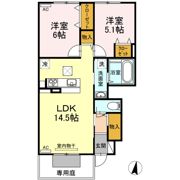 レグルス D棟の間取り画像