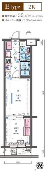 リヴシティ成増ミュジオ弐番館の間取り画像