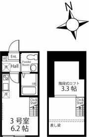 ハーミットクラブハウス横浜弘明寺IIA棟の間取り画像