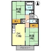 プレジールHASHIMOTO Aの間取り画像