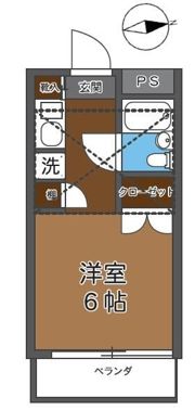 パレス蒔田Ⅱの間取り画像