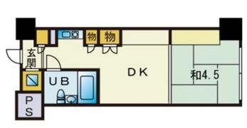 アルファコンフォート博多の間取り画像