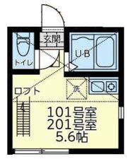 ユナイト追浜ストレーザの間取り画像