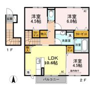 スペリアージュ B棟の間取り画像