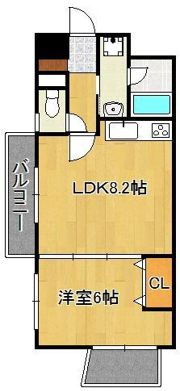 ラフィーネ小倉の間取り画像