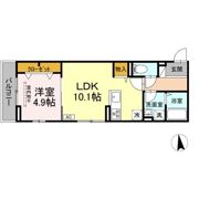 仮）D-ROOM西一之江1丁目の間取り画像