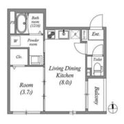 ハーモニーテラス豊南町南の間取り画像